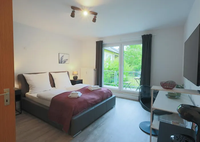 Mint Design-studio Mit Balkon Apartament Dortmund